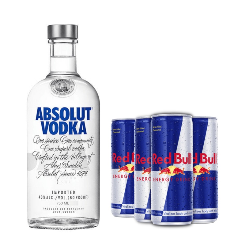 Absolut Red Bull|75cl Bottle|1L Bottle