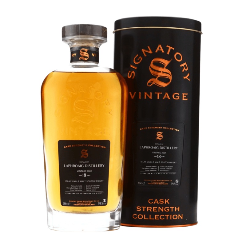 Signatory Vintage | Laphroaig Distillery 18 Years 2001 – Cask Strength Collection