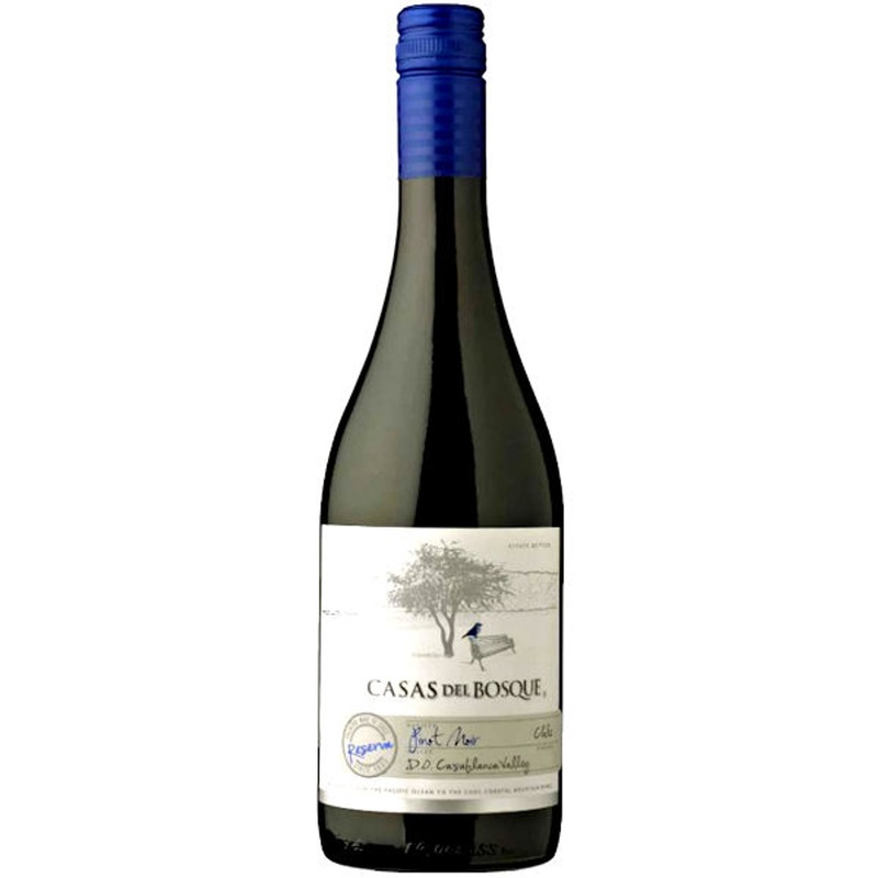 12 Bottle Case Casas Del Bosque Reserva Pinot Noir 2019 (Chile) w/ Shipping Included
