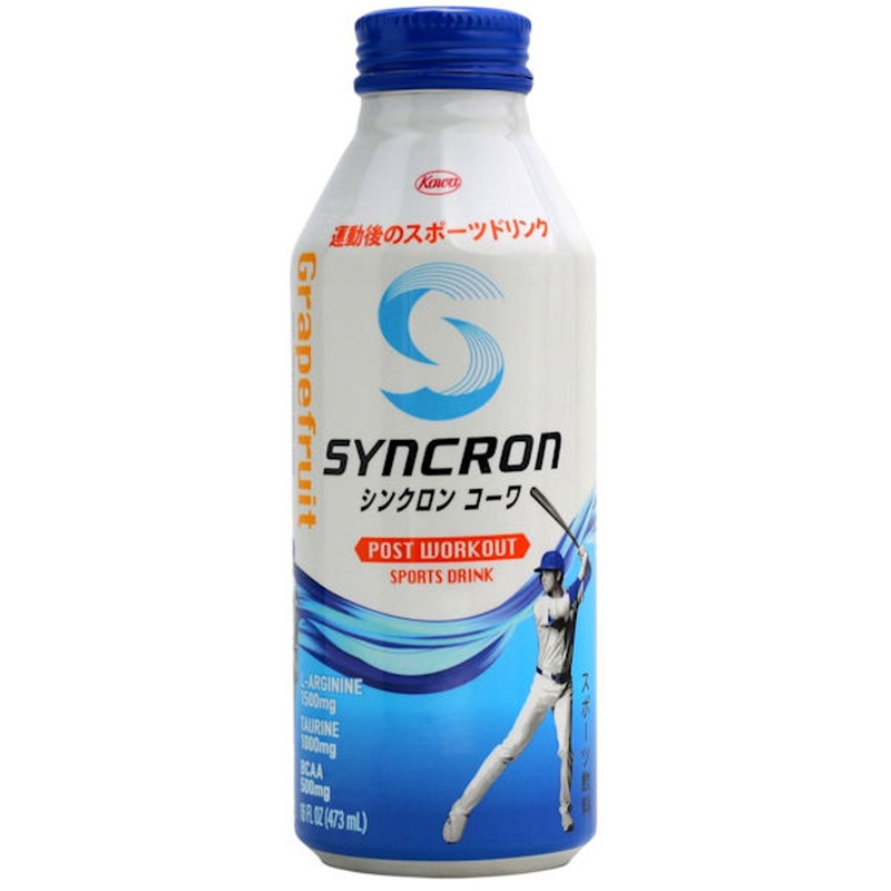 Syncron Post Workout Sports Drink Endorsed by Shohei Ohtani Grapefruit 16oz