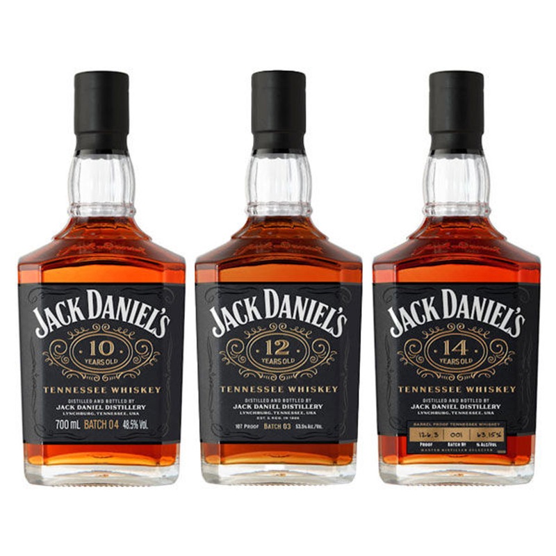 Jack Daniel’s 3-Bottle Bundle – 10, 12 & 14-Year-Old Whiskeys 750ml