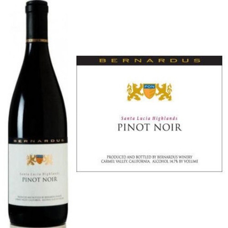12 Bottle Case Bernardus Santa Lucia Highlands Pinot Noir 2023 w/ Shipping Included