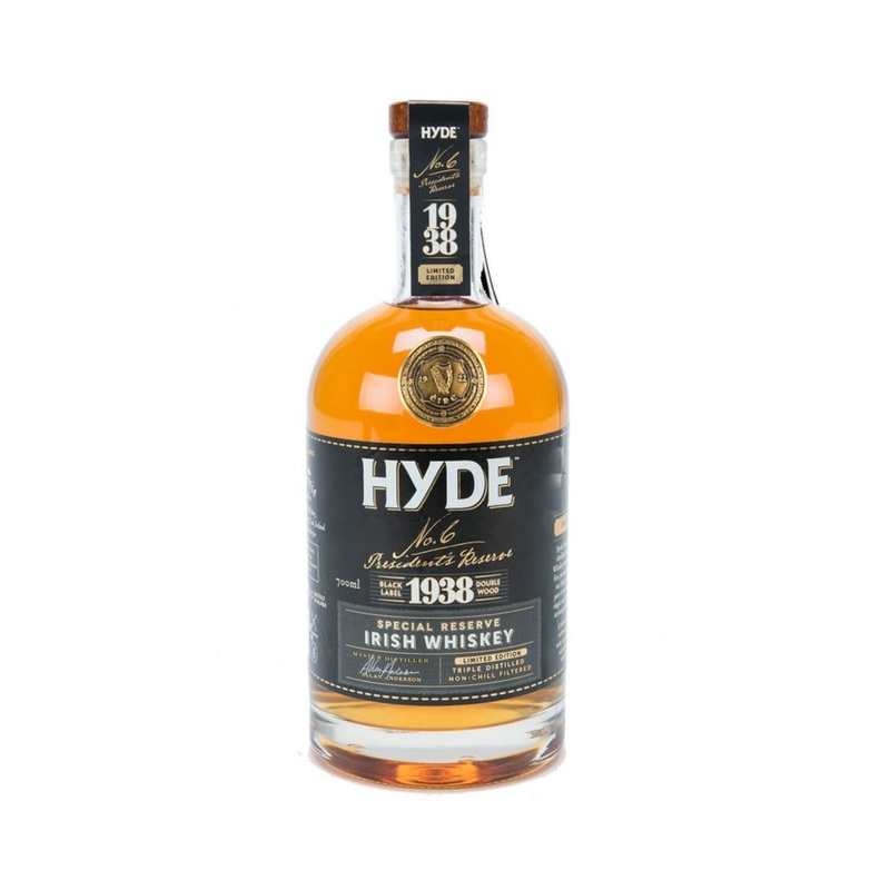 1938 Hyde No. 6 Presidents Cask ‘1938’ Special Reserve Irish Whiskey (case of 6)
