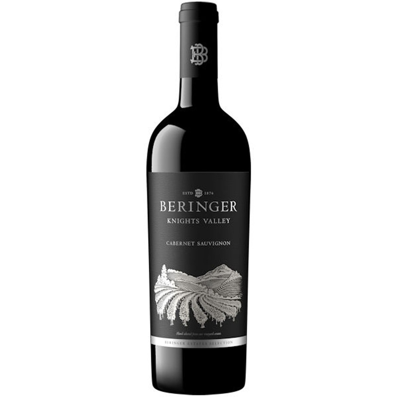12 Bottle Case Beringer Knights Valley Cabernet 2022 Rated 93JS w/ Shipping Included