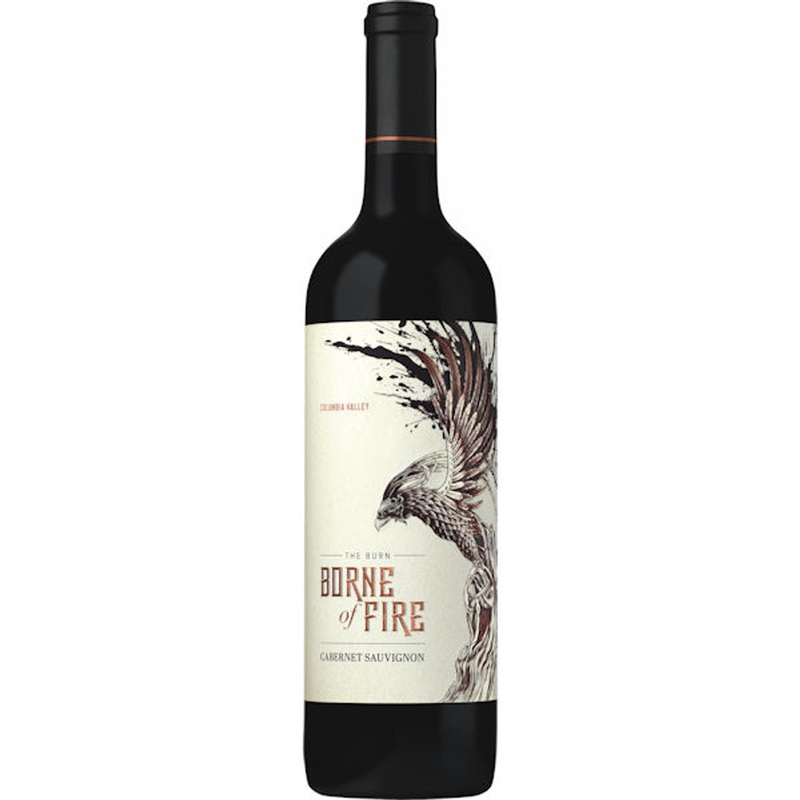 12 Bottle Case Borne of Fire Columbia Valley Cabernet Washington 2018 w/ Shipping Included