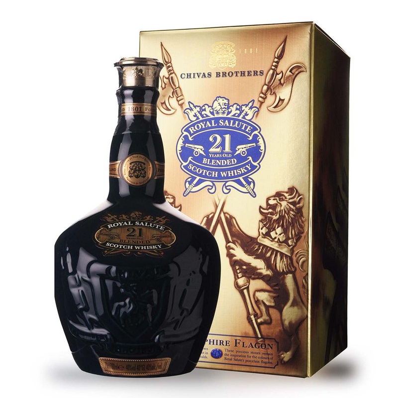 Royal Salute 21 Year Old The Sapphire Flagon – Old edition 70cl