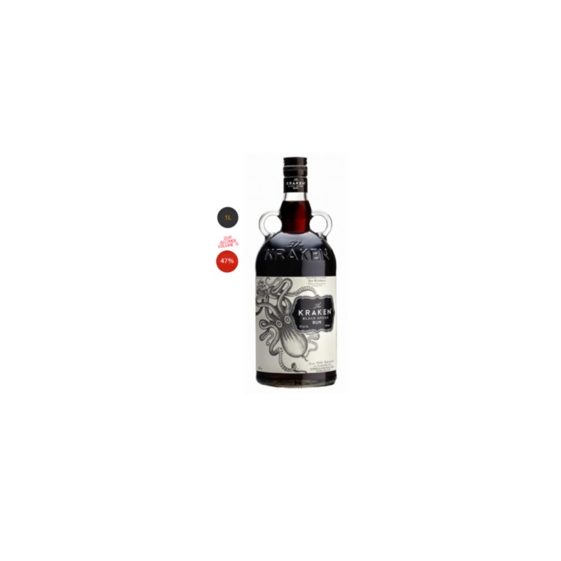 Kraken Black Spiced Rum 47% 1L