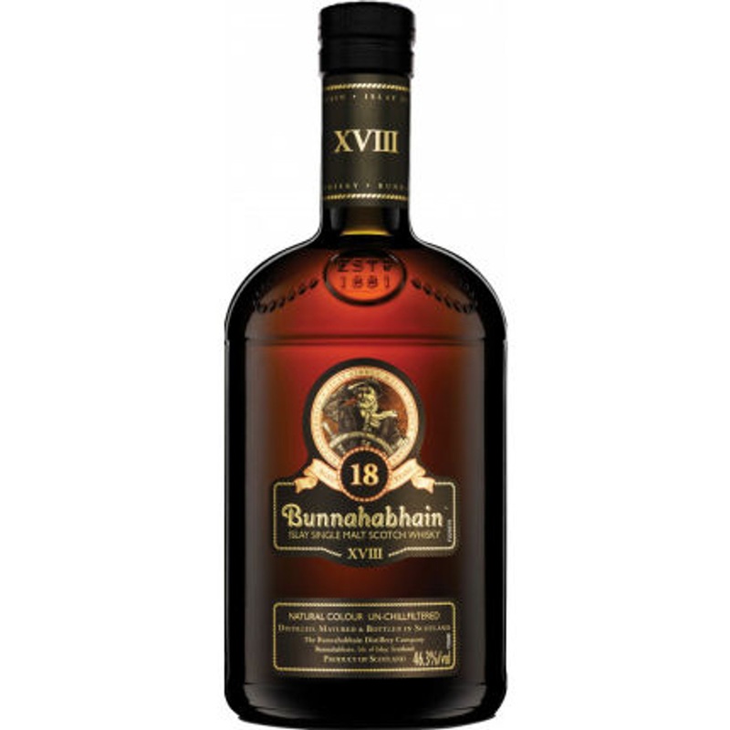 Bunnahabhain 18 Year Old Islay Single Malt Scotch 750ml