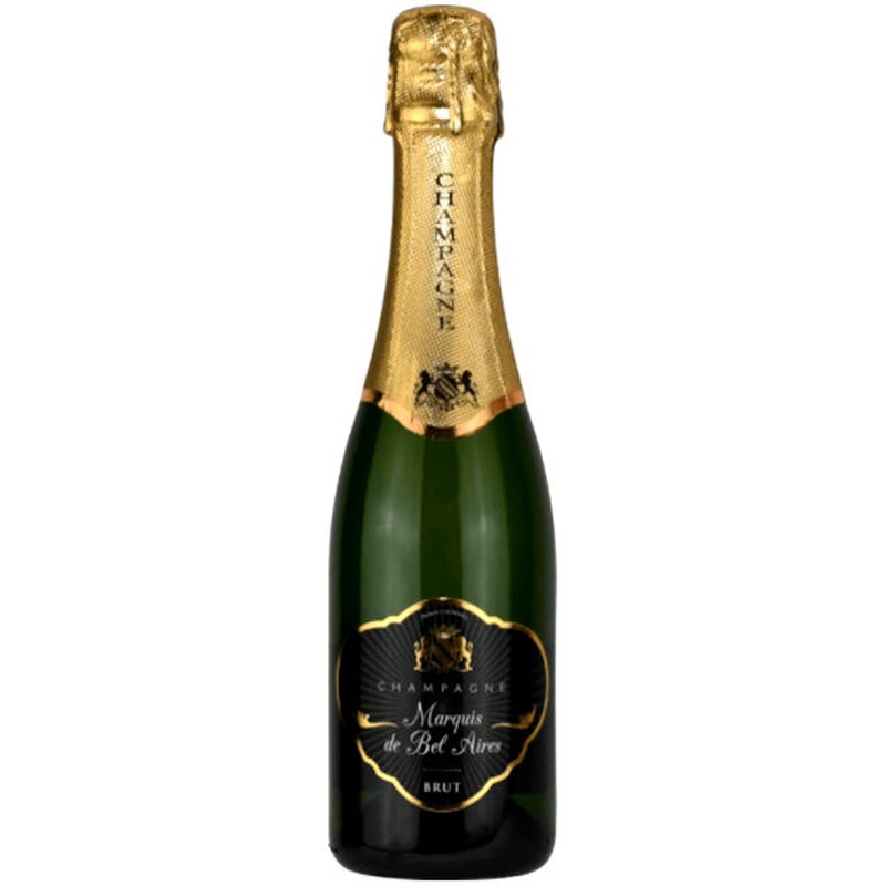 6 Bottle Case Marquis de Bel Aires Brut Champagne NV 375ml w/ Shipping Included