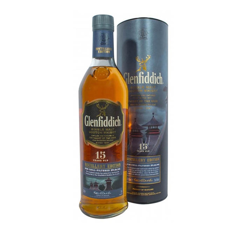 Glenfiddich 15 Years Old Distillery Edition Valley of the deer 100cl