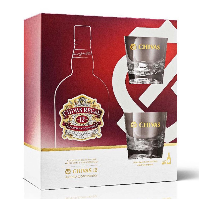 Chivas Regal 12 Year Old – Gift set 70cl