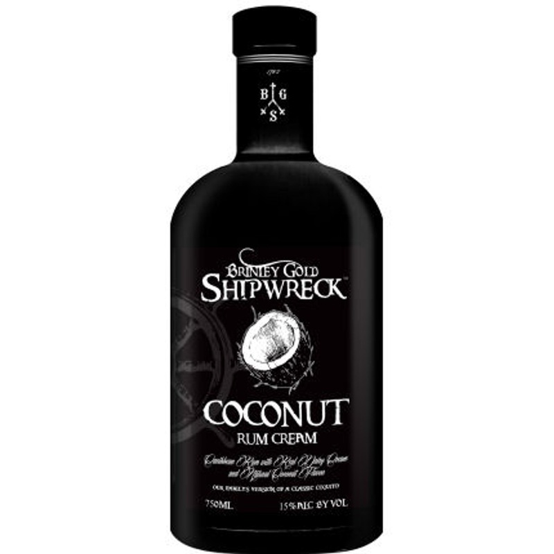 Brinley Gold Shipwreck Coconut Rum Cream 750ml Rated 93WE TOP 100 SPIRITS OF 2016