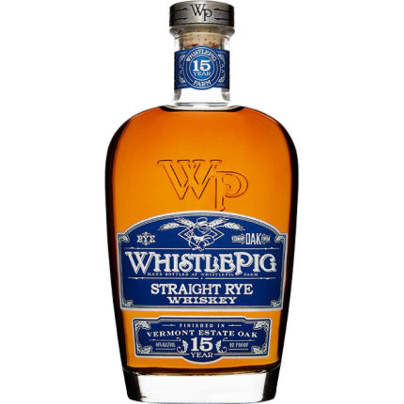 WhistlePig 15 Year Old Vermont Oak Finish Straight Rye Whiskey 750ml