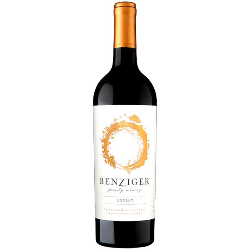 12 Bottle Case Benziger Family Winery California Merlot 2021 w/ Shipping Included