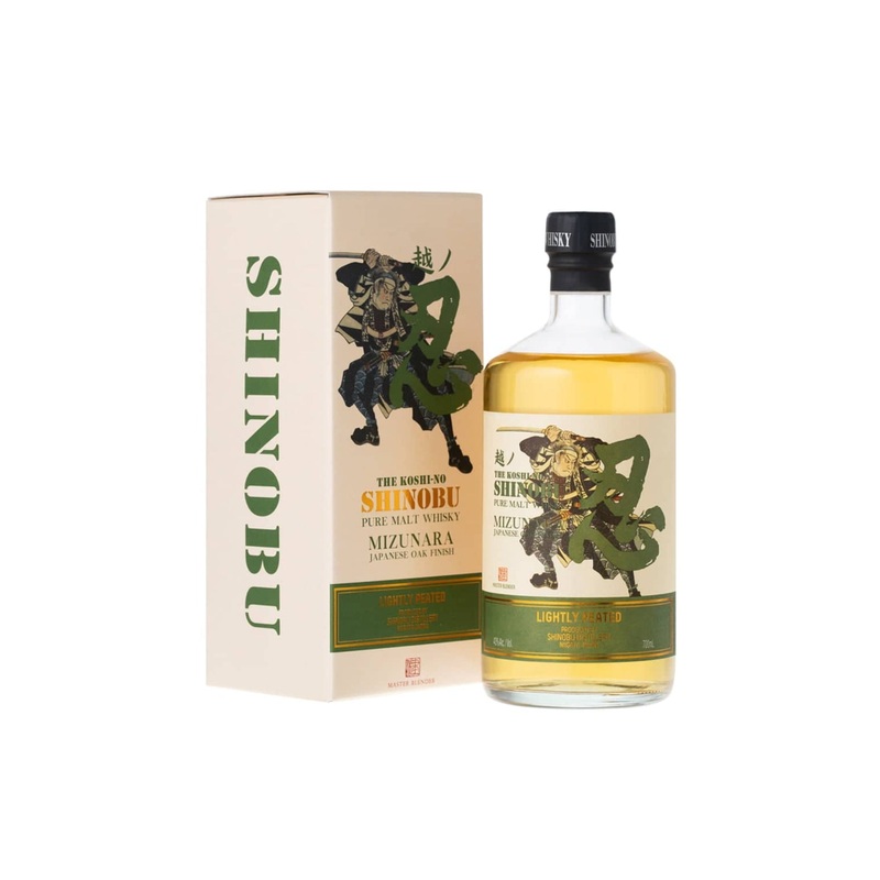Shinobu Distillery ‘The Koshi-No Shinobu’ Lightly Peated Mizunara Oak Pure Malt Whisky