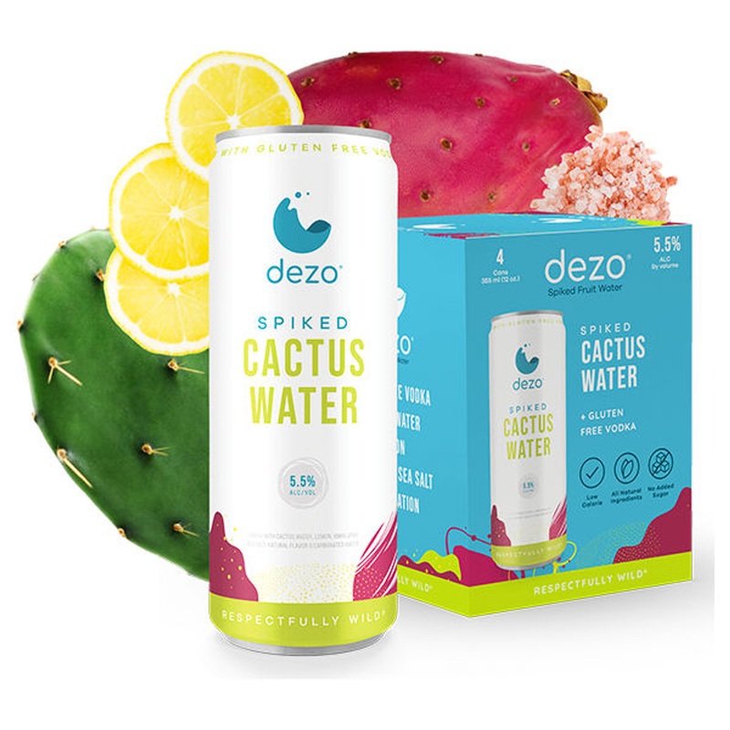 Dezo Spiked Cactus Water Cocktail 355ml 4-Pack