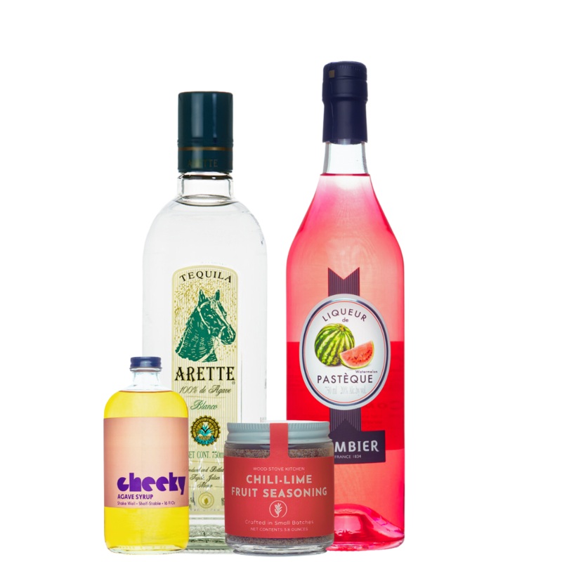 Watermelon Tequila Paleta Mexican Candy Cocktail Kit