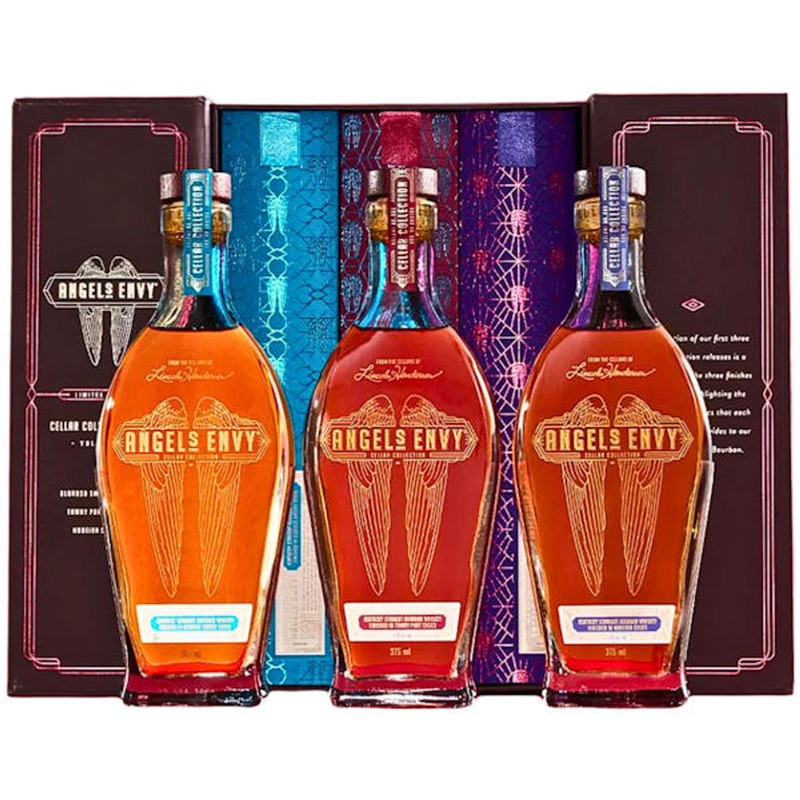 Angel’s Envy Cellar Collection Series Volumes-1-3 Bourbon Whiskey 375ml