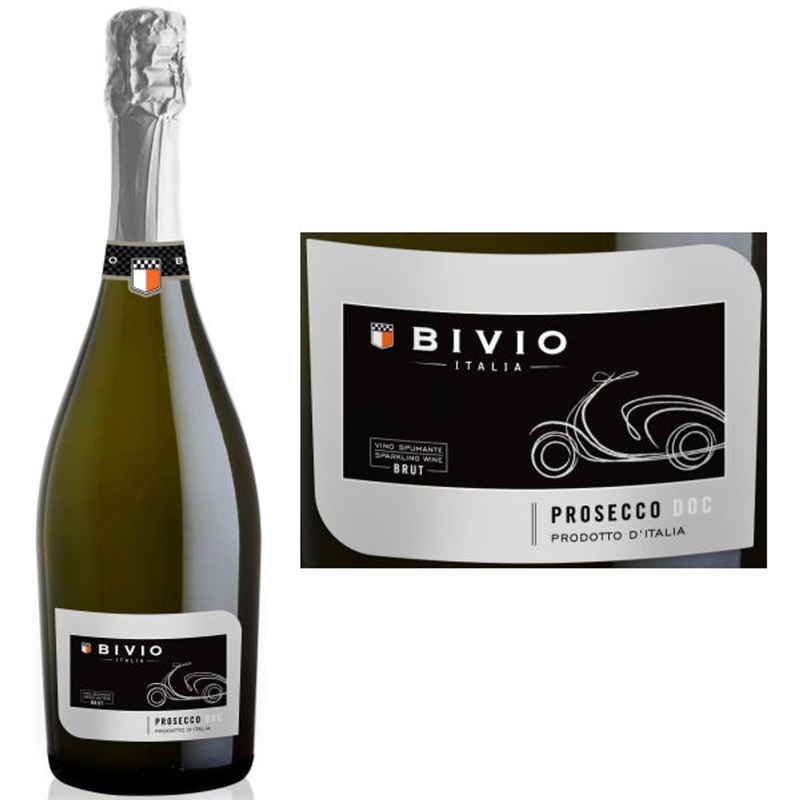 12 Bottle Case Bivio Prosecco DOC NV (Italy) w/ Shipping Included
