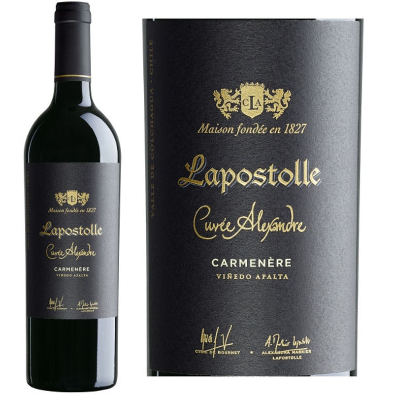 6 Bottle Case Lapostolle Cuvee Alexandre Carmenere 2022 (Chile) Rated 94JS w/ Shipping Included