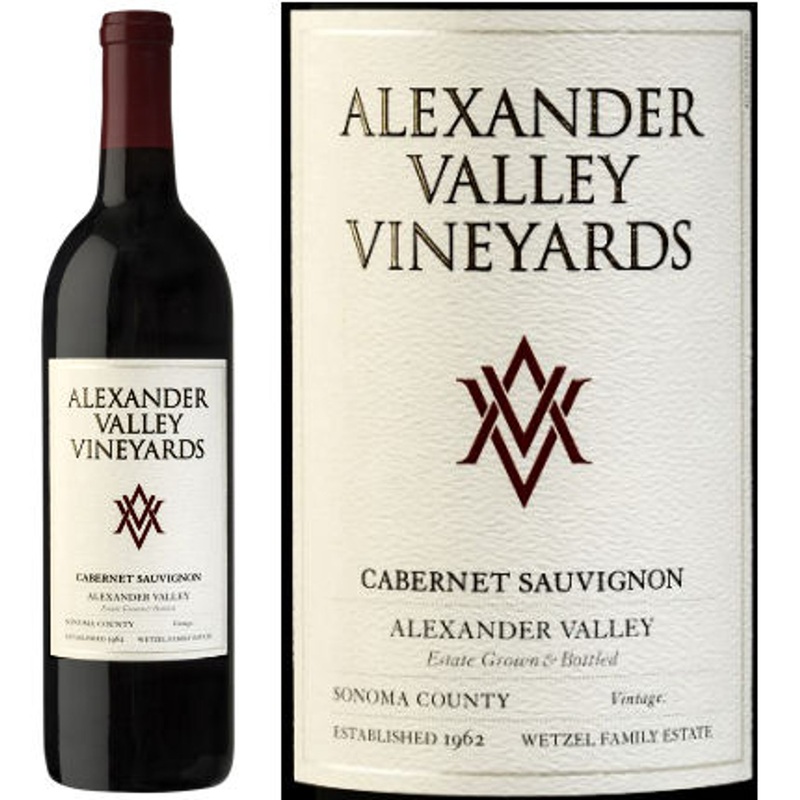 Alexander Valley Vineyards Wetzel Family Estate Alexander Cabernet 2022 Rated 92JS