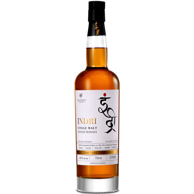 Indri Trini Three Wood Indian Single Malt Whisky 750ml