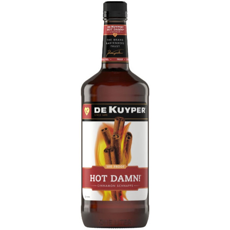 Dekuyper Hot Damn! Cinnamon Schnapps Liqueur 1L 100 Proof