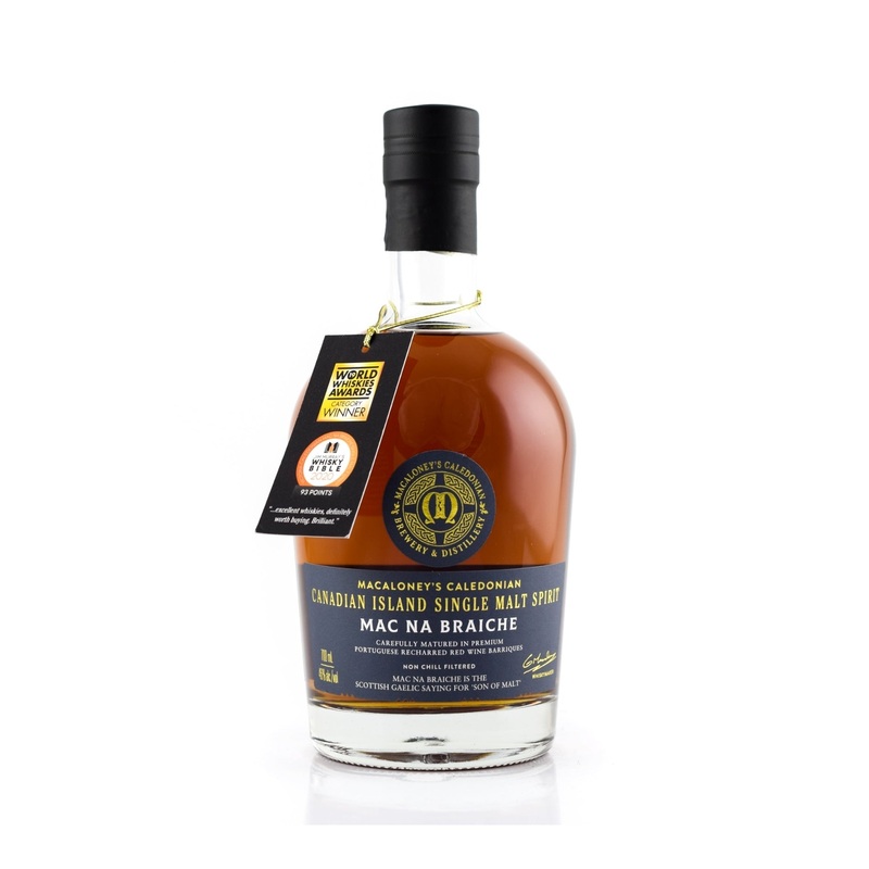 Macaloney’s Caledonian Mac Na Braiche Canadian Island Single Malt Spirit
