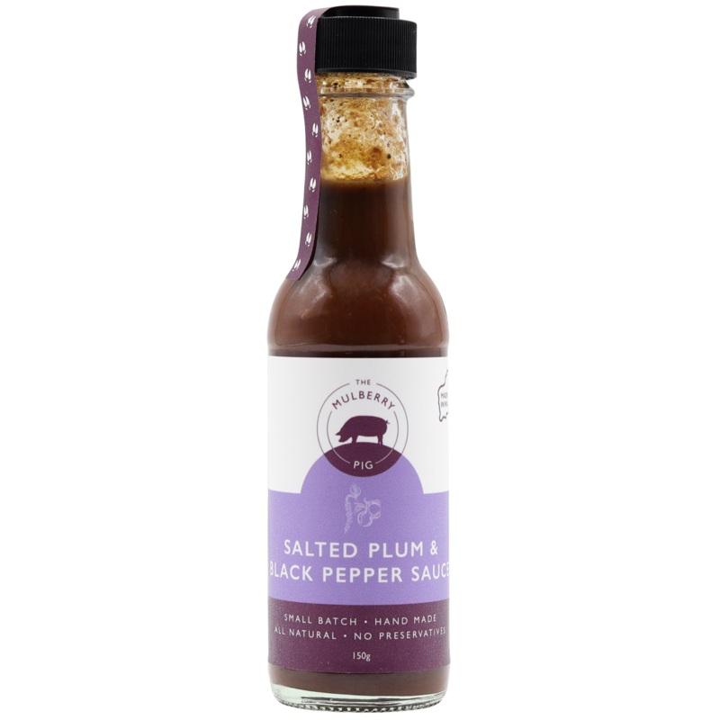 THE MULBERRY PIG – SALTED PLUM & BLACK PEPPER SAUCE