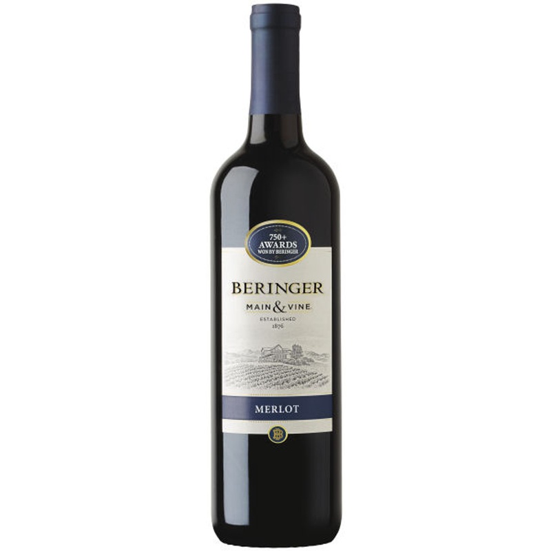 12 Bottle Case Beringer Main & Vine California Merlot NV w/ Shipping Included