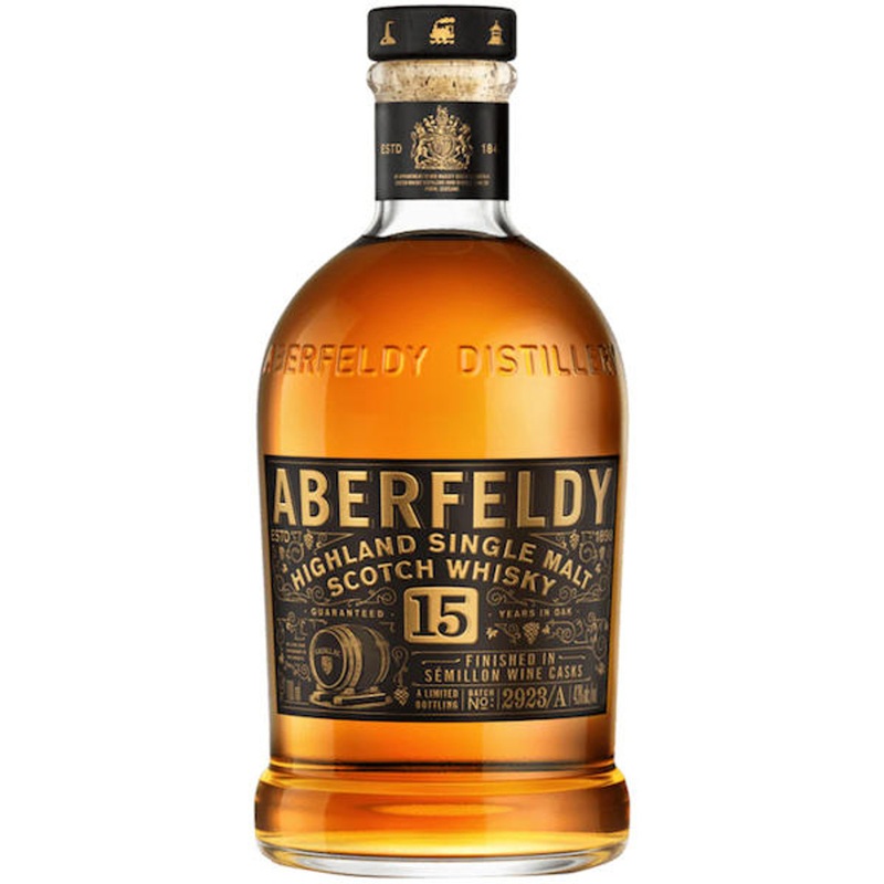 Dewar’s Aberfeldy 15 Year Old Cadillac White Wine Cask Highland Single Malt Scotch 750ml