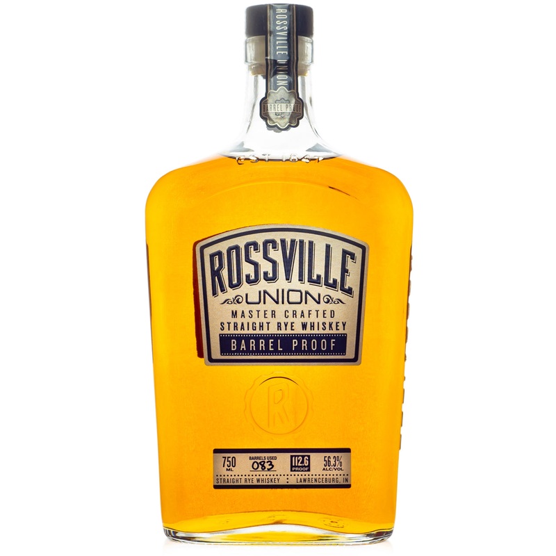 Rossville Union Barrel Proof Straight Rye Whiskey
