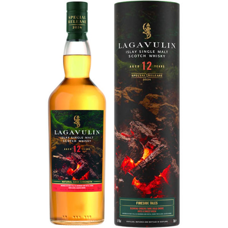 Lagavulin Fireside Tales 12 Year Old Special Release 2024 Cask Strength Islay Single Malt Scotch 750ml