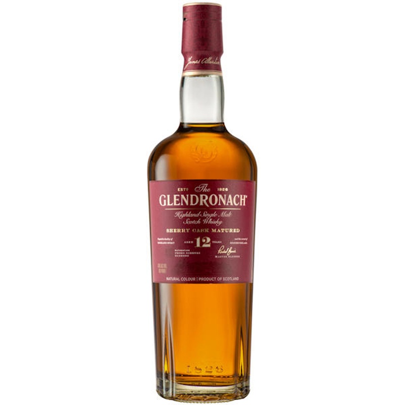 The Glendronach 12 Year Old Sherry Cask Highland Scotch Whiskey 750ml