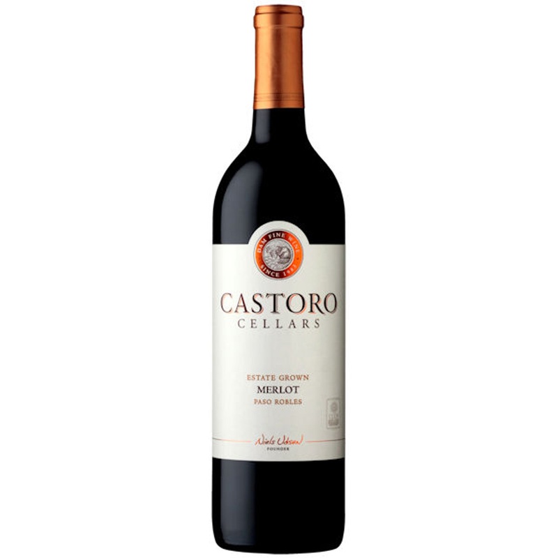 12 Bottle Case Castoro Cellars Estate Paso Robles Merlot 2020 w/ Shipping Included