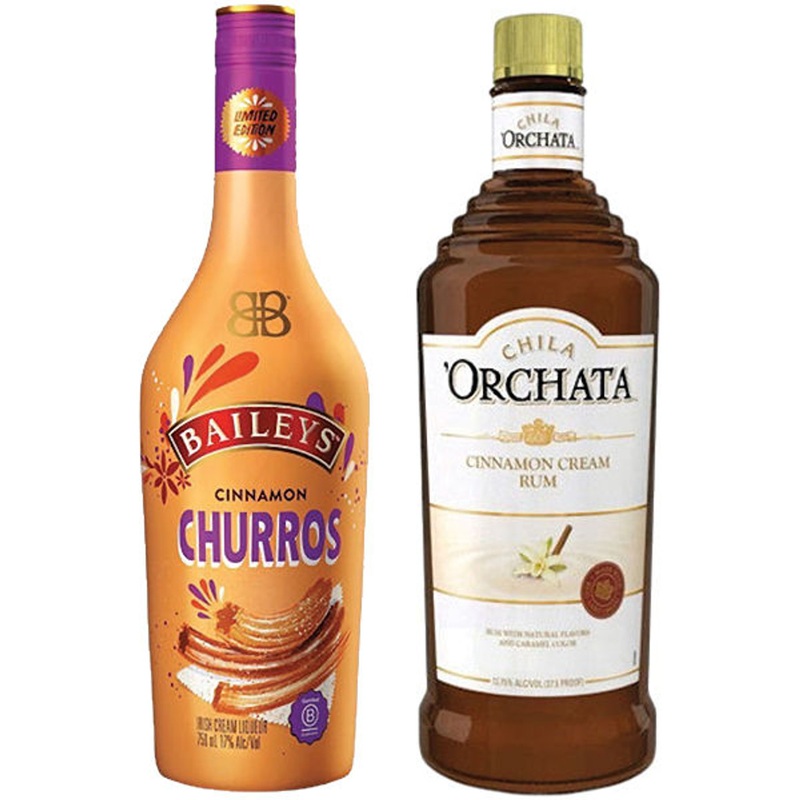 Cinnamon Lovers Duo 2-Bottle Bundle – Baileys Churros & Chila ‘Orchata Cinnamon Cream Rum