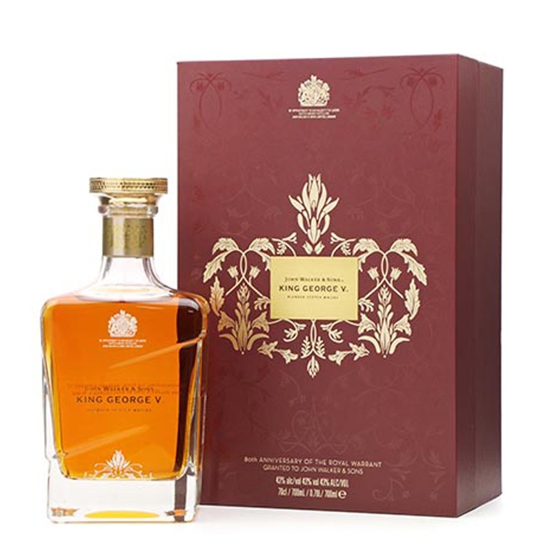 Johnnie Walker King George V  80th Anniversary Royal Warrant 70cl