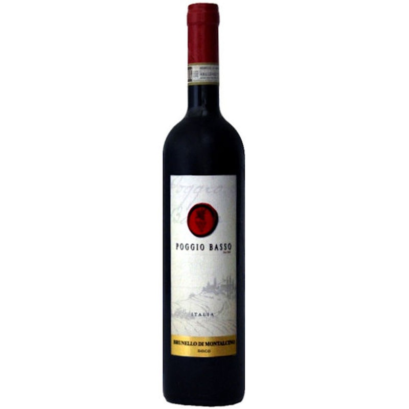 6 Bottle Case Poggio Basso Brunello di Montalcino DOCG 2019 w/ Shipping Included
