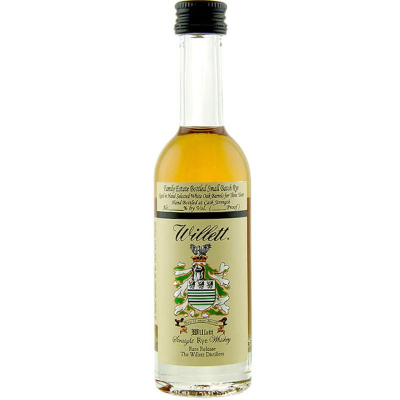 50ml Mini Willett Family Estate 3 Year Old Cask Strength Straight Rye Whiskey