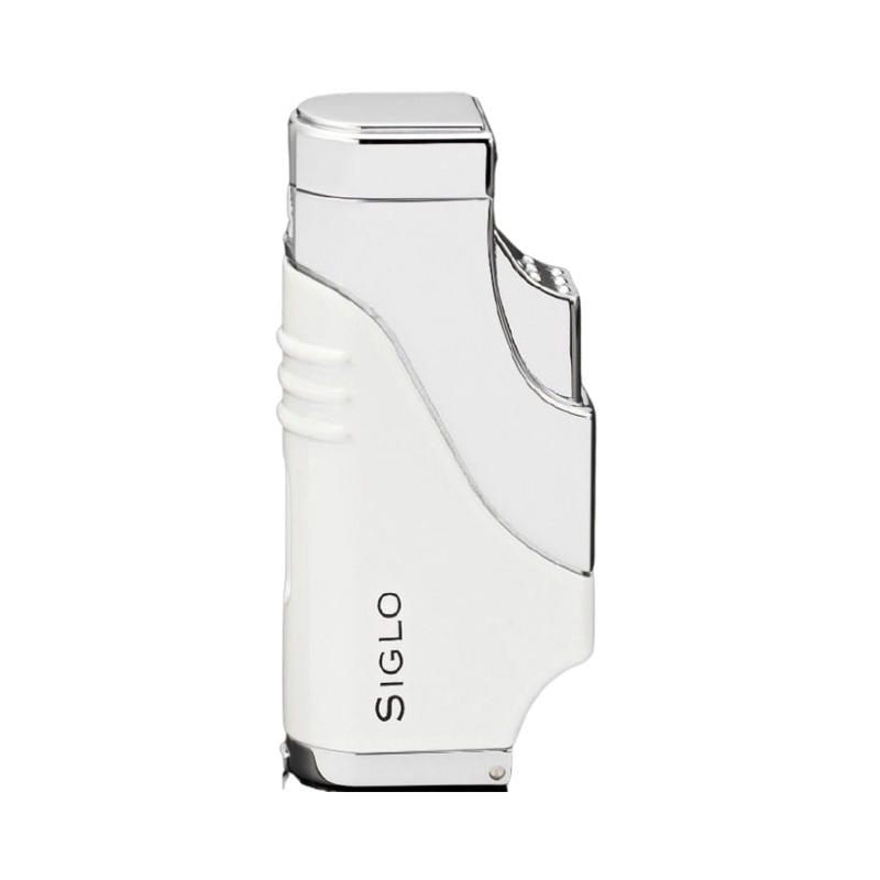 Siglo Triple Flame Lighter|White|Black