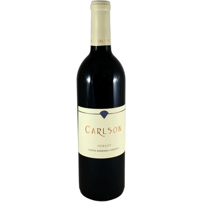 12 Bottle Case Carlson Santa Barbara Merlot 2020 w/ Shipping Included