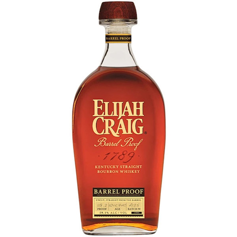 Elijah Craig 10 Year 7 Months Old Barrel Proof Batch A125 Kentucky Straight Bourbon Whiskey 750ml