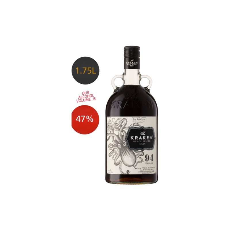 Kraken Blk Spicd Rum 47% 1.75L