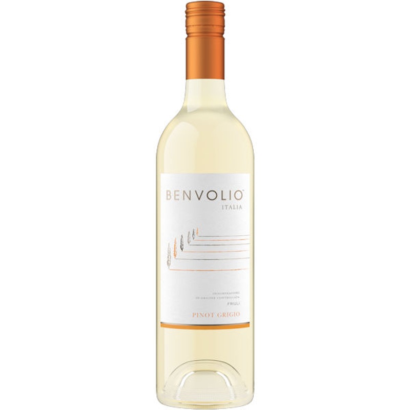 12 Bottle Case Benvolio Pinot Grigio Friuli DOC 2024 w/ Shipping Included