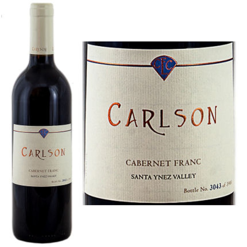 12 Bottle Case Carlson Santa Ynez Cabernet Franc 2021 w/ Shipping Included