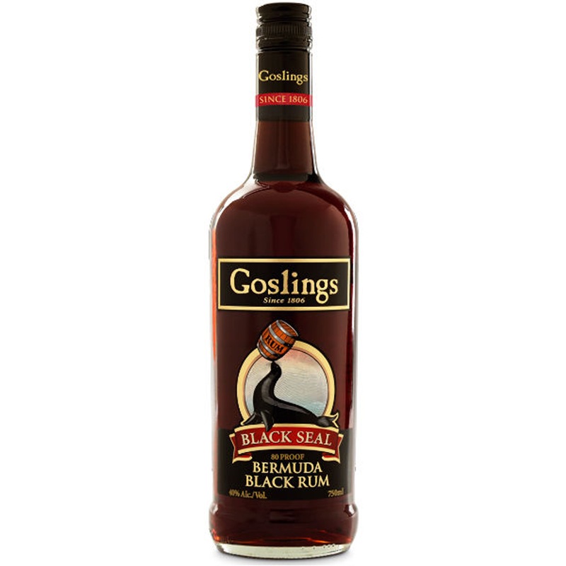 Goslings Black Seal Bermuda Black Rum 80 Proof 750ml