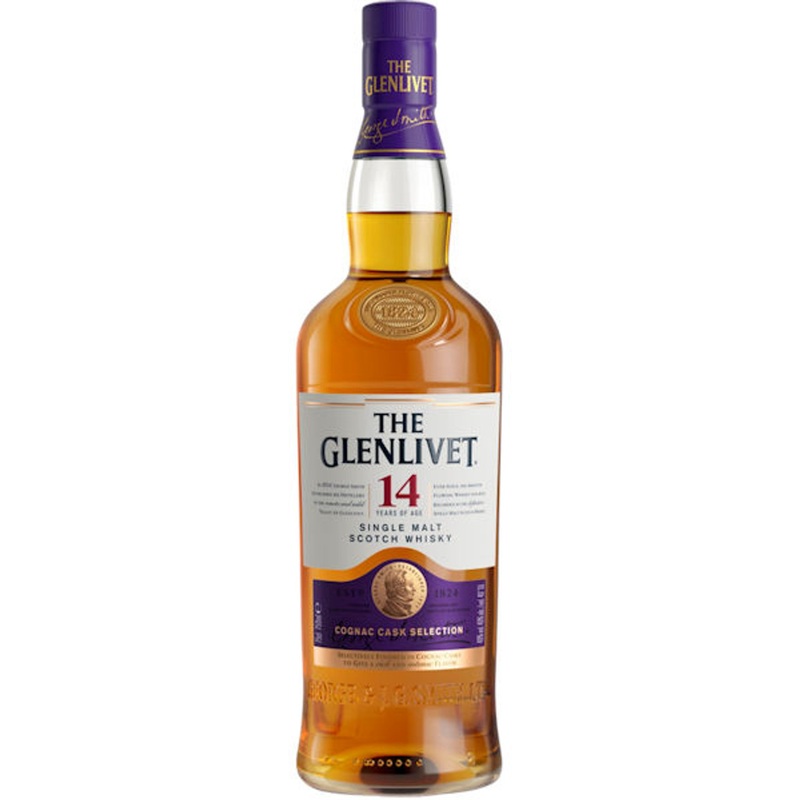 The Glenlivet 14 Year Old Cognac Cask Selection Single Malt Scotch 750ml