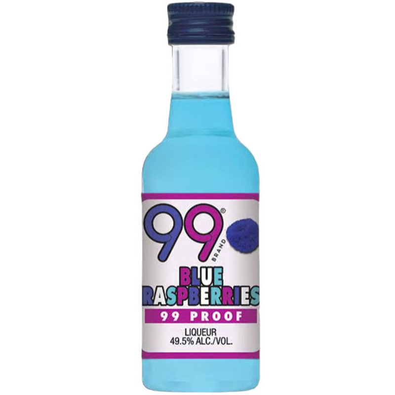 50ml Mini 99 Blue Raspberries Schnapps Liqueur