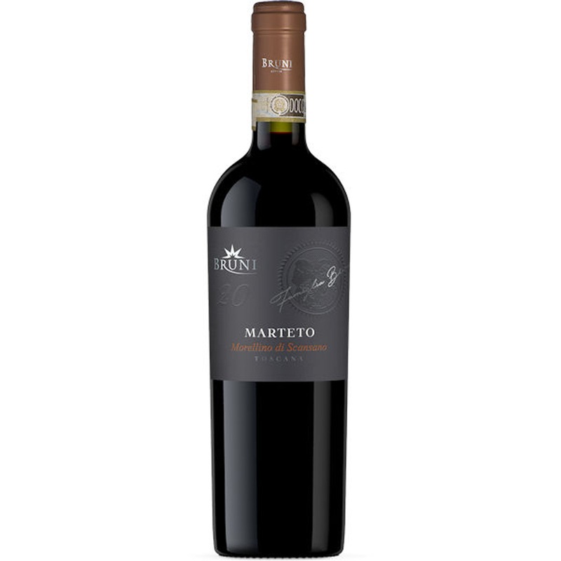 12 Bottle Case Bruni Marteto Morellino di Scansano DOC 2020 w/ Shipping Included