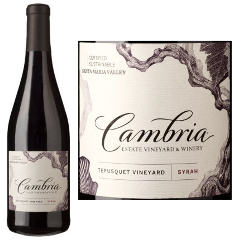 12 Bottle Case Cambria Tepusquet Vineyard Santa Maria Syrah 2020 w/ Shipping Included